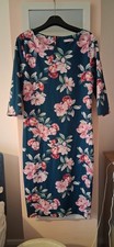 Pretty Kitty floral dress, size 16 but small, suitable for size 14