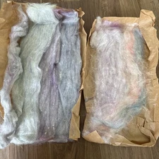 Custom Fiber Roving - Carted With Mixed Fibers And Colors For Spinning