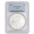2010 AMERICAN EAGLE DOLLAR $1 US MINT COIN .999 SILVER PCGS CERTIFIED MS 69