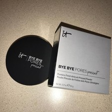    IT COSMETICS BYE BYE PORES Airbrush Finish Pressed Powder makeup Translucent