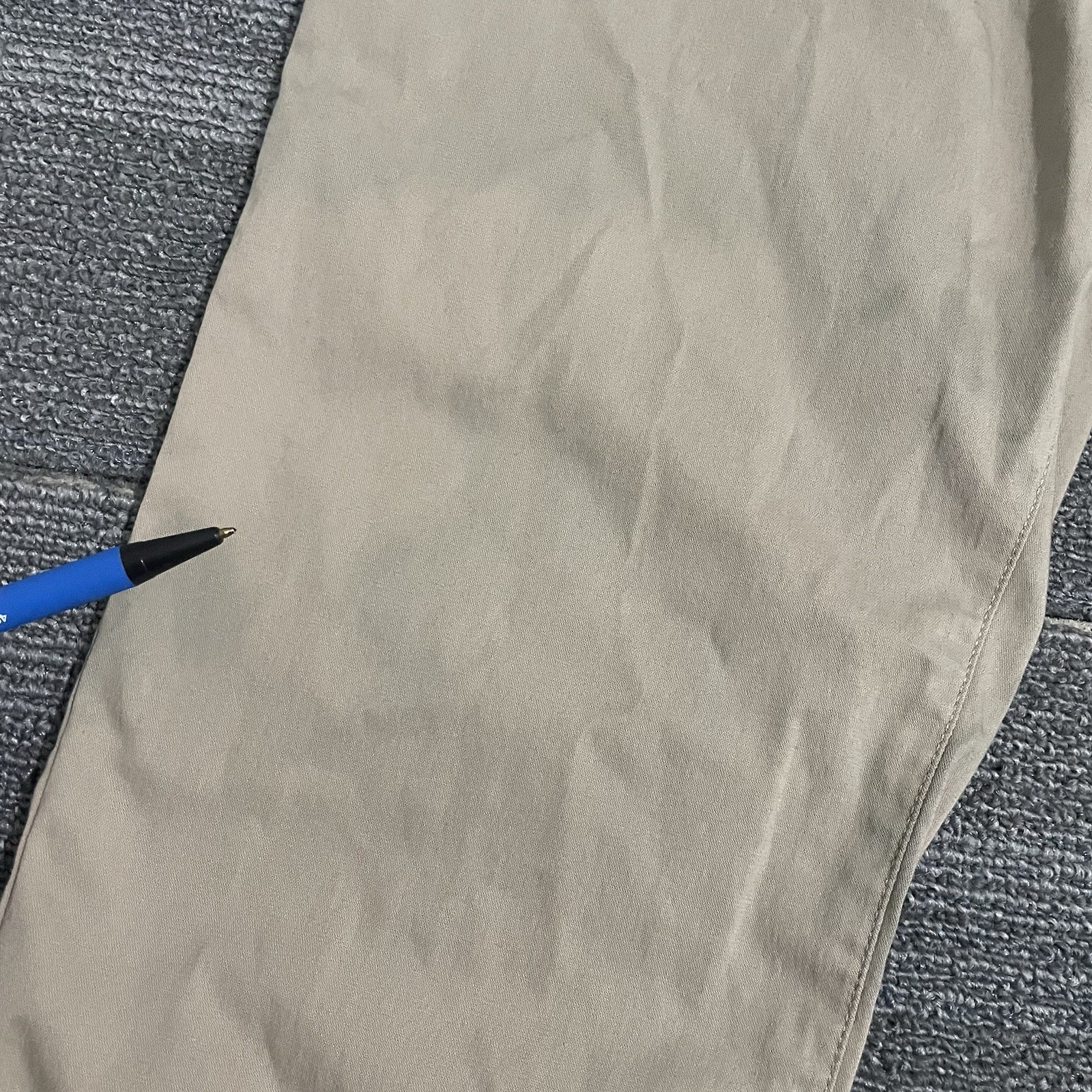 Birddogs Pants Mens 34x28 Beige Unlined Performance Chinos Cotton Blend Stretch*