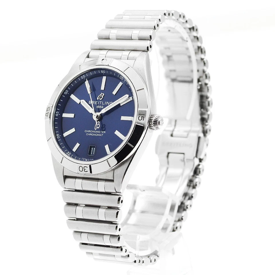 BREITLING Chronomat automatic 36 A10380 Navy Dial Automatic Ladies Watch_912227 - Image 3 of 4