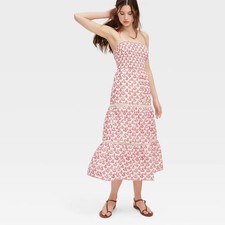 Women Floral Tie-Shoulder Tiered Maxi A-Line Dress - Roller Rabbit