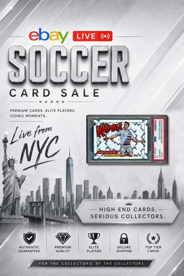 World Cup Soccer Singles - Graded & Raw - LIVE from NYC!