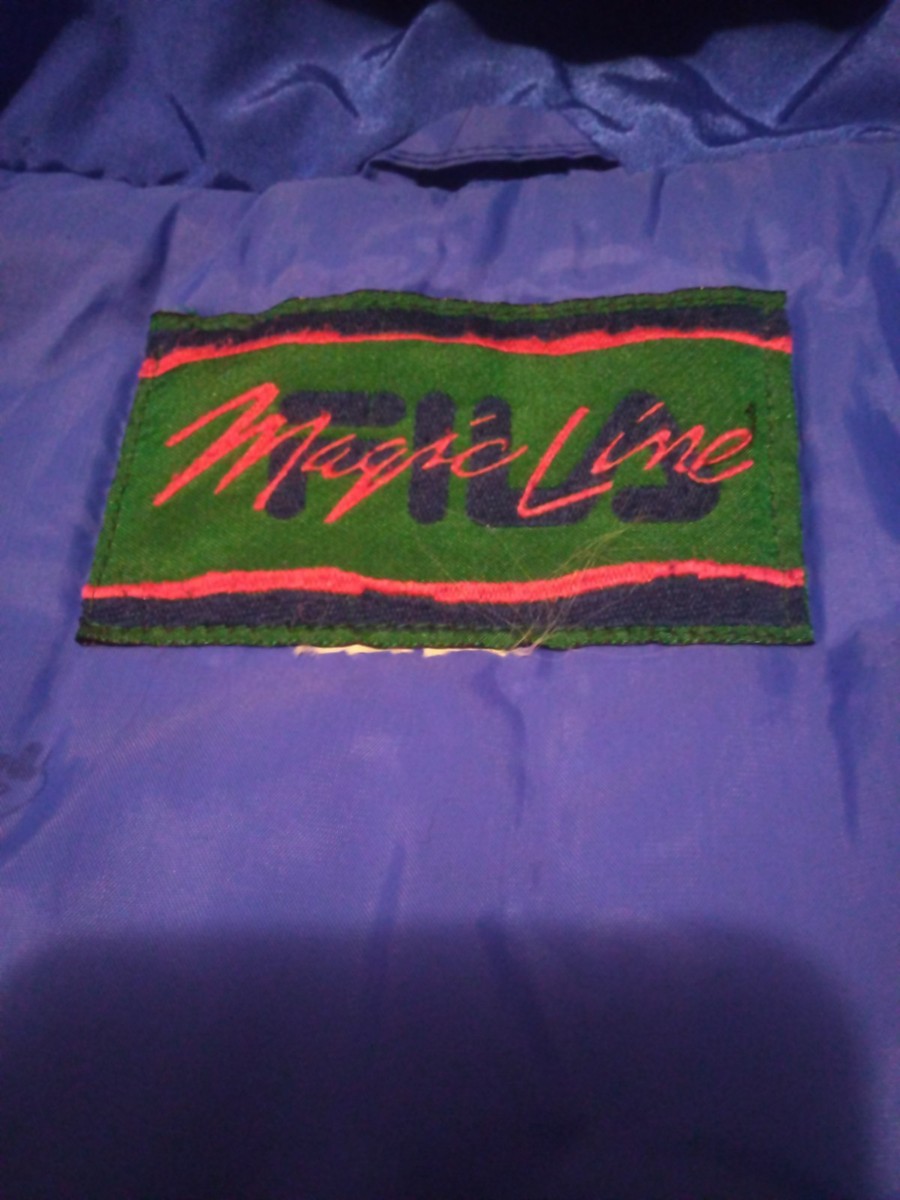 Fila Magic Line 90's 90's Blue Jacket Rare View 3