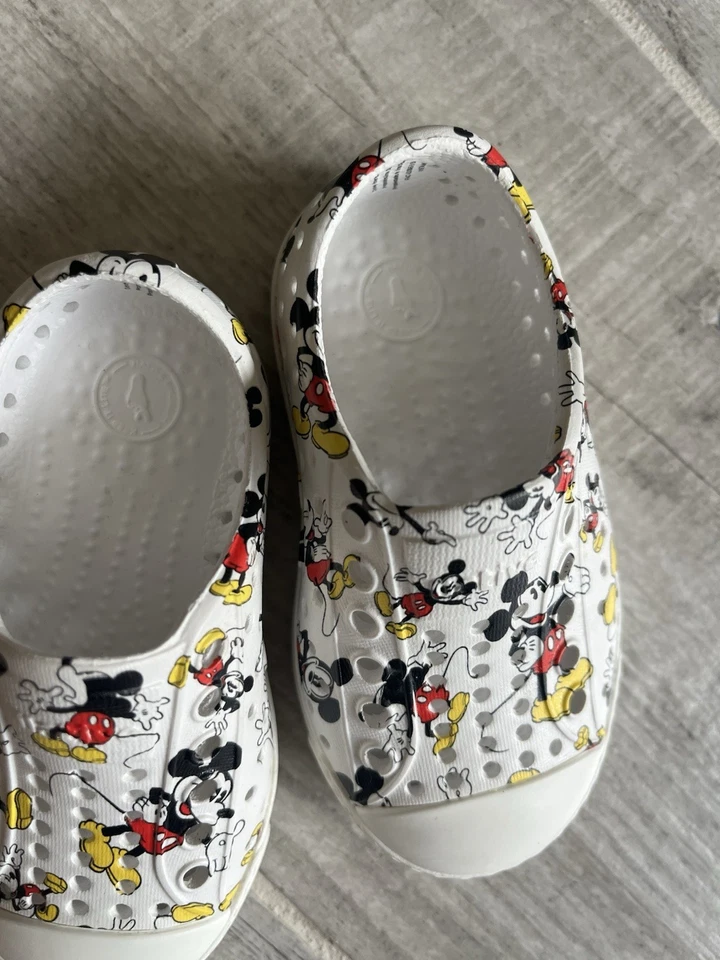 Native Shoes Toddler C5 Size Mickey Mouse Disney Slip On Shoes - Image 2 of 4
