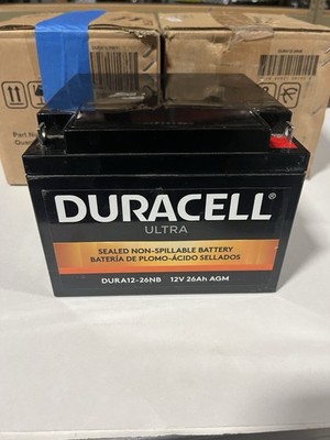 SLAA12-26NB Duracell Ultra 12V 26AH General Purpose AGM Sealed Lead Acid Battery