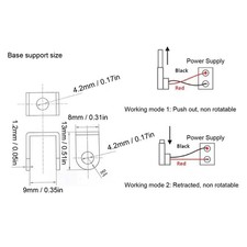 Linear Motion Actuator Mini Electric Actuator For Sofa Recliner Robot 40mm♪