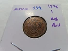 Photo of a 1878 Austria 1 Kreuzer from an eBay listing that sold on Jun 21, 2026