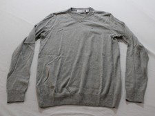 Calvin Klein Men's Extra Fine Merino Wool Pullover Sweater AC2 Gray Size XS