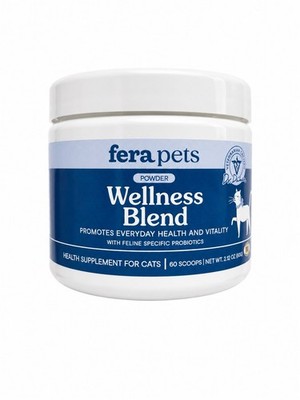 Fera Pets Wellness Blend for Cats Powder for Gut Health  60 Scoops EXP 01/2028