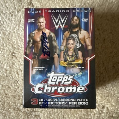 2026 Topps Chrome WWE Wrestling Value Blaster Box Factory Sealed
