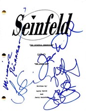 Jerry Seinfeld Michael Richards Larry Jason Julia Signed Autograph Script w/ JSA