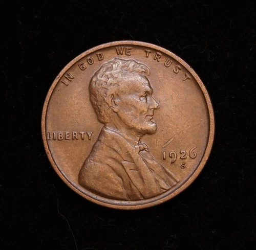 1926-S Lincoln Wheat Cent   AU