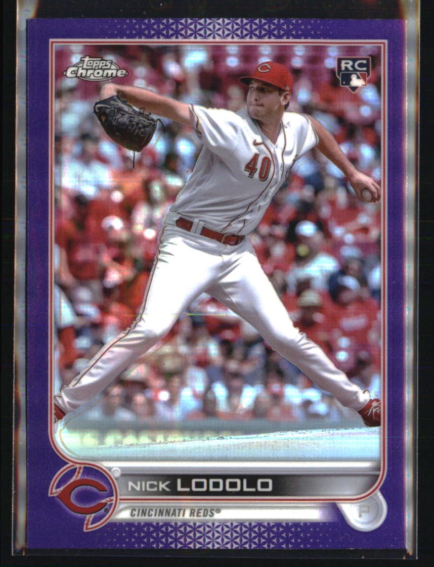 2022 Topps Chrome Update #USC123 Nick Lodolo Purple Refractor