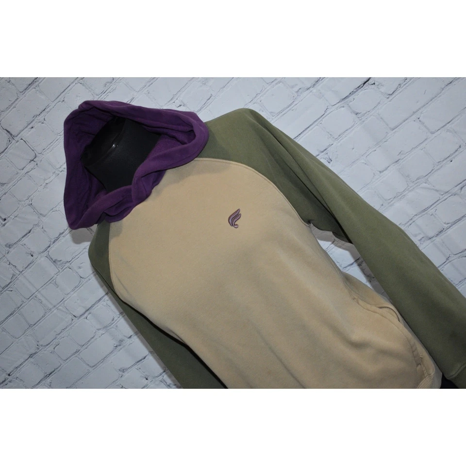 Sudadera con Capucha Fabletics Pullover Para Mujer Talla Grande Azul Tostado Bolsillo Frontal Mezcla de Algodón Foto 3 de 4