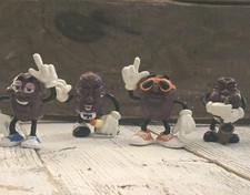 Vintage 80s California Raisins Hardee's Set Of 4 Clean