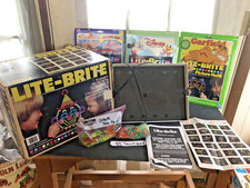 Vintage Original LITE BRITE 1986 Hasbro Works with Box 500 pegs 65 pages