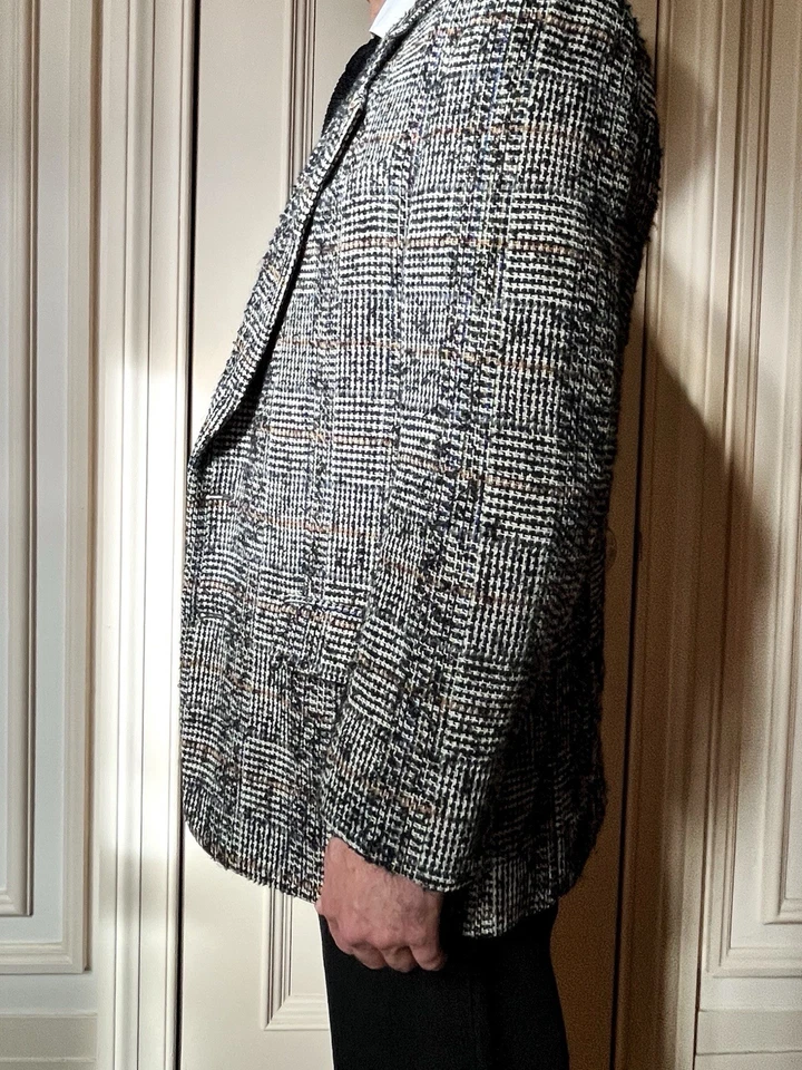Chaqueta Missoni Vintage - Blazer Hombre - Abrigo Deportivo a Cuadros Talla 40 Foto 3 de 4