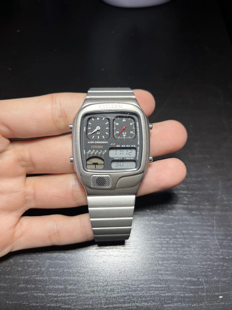 Rare CITIZEN Working Discontinued Vintage Temp Condition Clean Watch Digi Ana - VintageWatches.PK Rare CITIZEN Working Discontinued Vintage Temp Condition Clean Watch Digi Ana - vintagewatches.pk