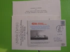 RN FDC COVER HMS GLORY SURRENDER JAPANESE FORCES 6/9/1946 SIGNED E VALENTINE