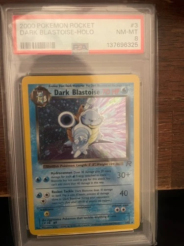 PSA 8 Pokemon Team Rocket 1st Edition Holo Rare Dark Blastoise 3/82 NM/MINT!!