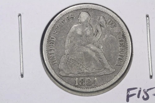 1884 Seated Liberty Dime, Very Fine+