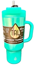 TAL Stainless Steel 40oz Green Hudson Tumbler With Flip Lid & Straw 50 Hr Cold