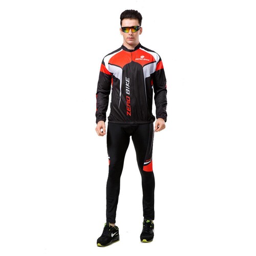 Herren Radfahren Radsport Radtrikot Fahrradtrikot Radhosen Fahrradhose Langarm - Bild 12 von 31