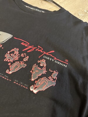 Vintage DMX Ruff Ryders Dirty Denim Black Long sleeve T