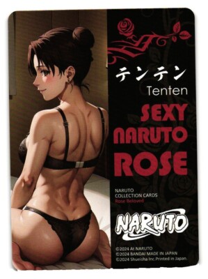 TENTEN Sexy Rose Naruto Double Sided Waifu CCG Goddess Story Anime Card