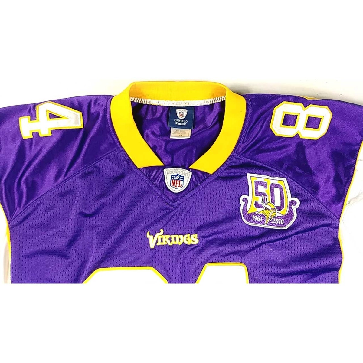 NFL Reebok On Field Randy Moss #84 Minnesota Vikings 50th