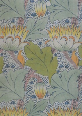 Postcard C.F.A. Voysey - Untitled Wallpaper Design c1900 V&A MINT Unused