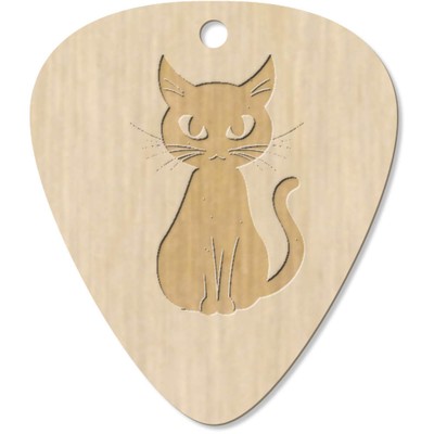 7 x ''Sitzende Katze'' Gitarren-Plektren/Anhänger (GP00031008)