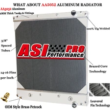 3 Row Aluminum Radiator for 2008-2014 Freightliner Business Class M2 106 Truck