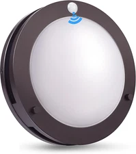 CLOUDY BAY Indoor Outdoor 10Inch 5 Color Motion Sensor Light Sensor LED Flush Mo