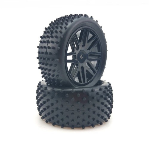 4 neumáticos y ruedas de carreras RC 1/10 12 mm hexagonales para auto todoterreno Tamiya HPI HSP - Imagen 12 de 16
