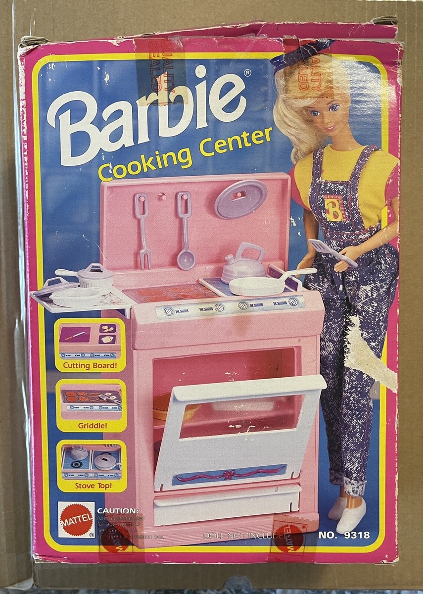 Vintage 1992 Mattel Barbie Cooking Center Stove Dollhouse | eBay