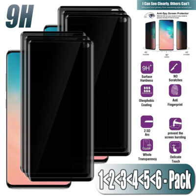 For Samsung Galaxy S10 S10e S10 Plus Privacy Tempered Glass Screen  Protector