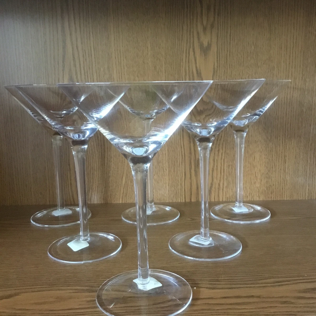 Set of (6) Crate & Barrel Classic Martini Glasses ~ 7oz ~ New Tags