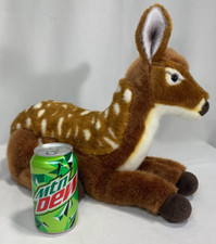 FAO Schwartz Deluxe Realistic Spotted Fawn Baby Deer 18" Plush Stuffed Animal