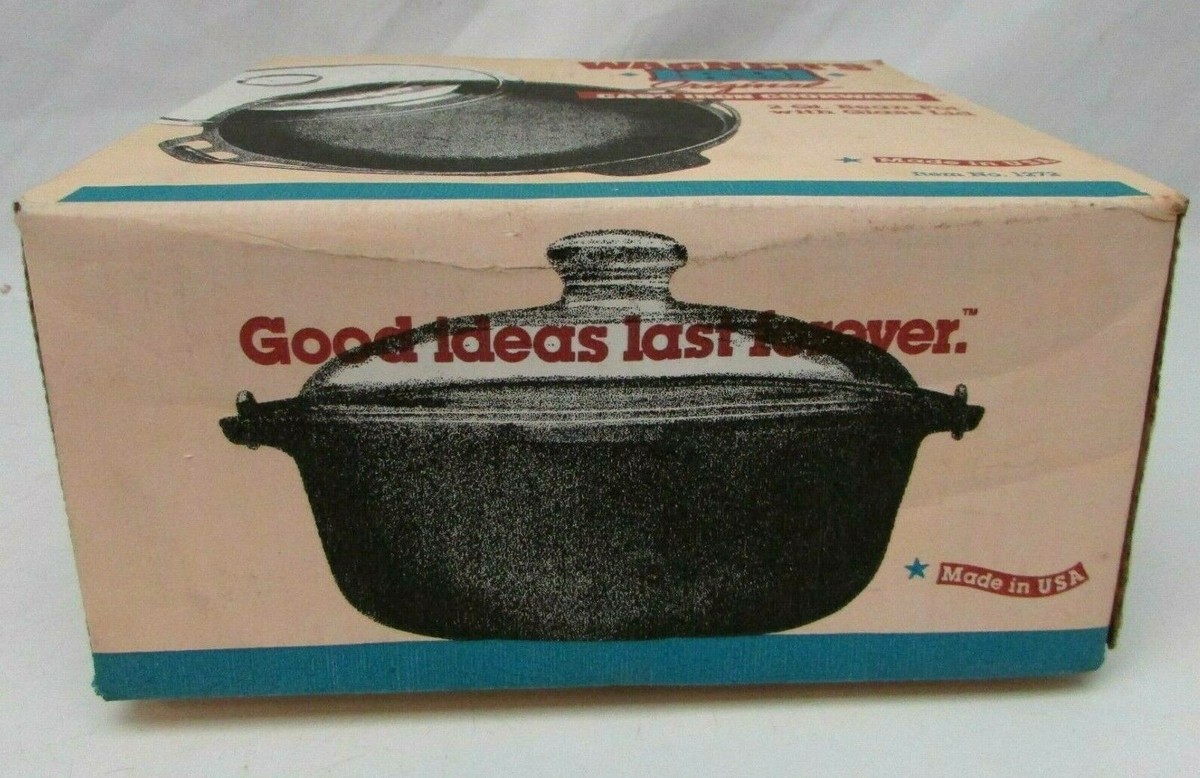 Vintage Wagner's 1891 Original Rare Cast Iron Cookware NOS
