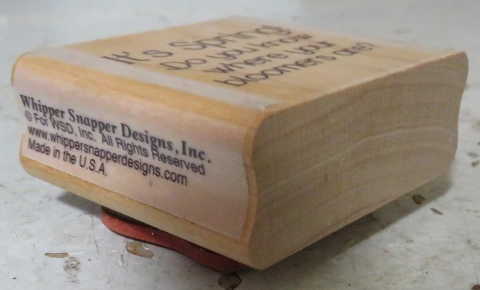 Es primavera, ¿sabes dónde están tus flores? Sello de goma Whippersnapper Foto 3 de 4