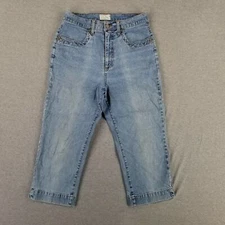 VINTAGE French Dressing Jeans Size 10 Super High Rise Capri Classic 90s