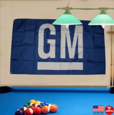 GM 3'X5' FLAG BANNER CHEVROLET MAN CAVE SHOP GARAGE WALL CHEVY FAST SHIPPING GMC