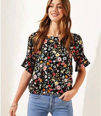 loft black blouse
