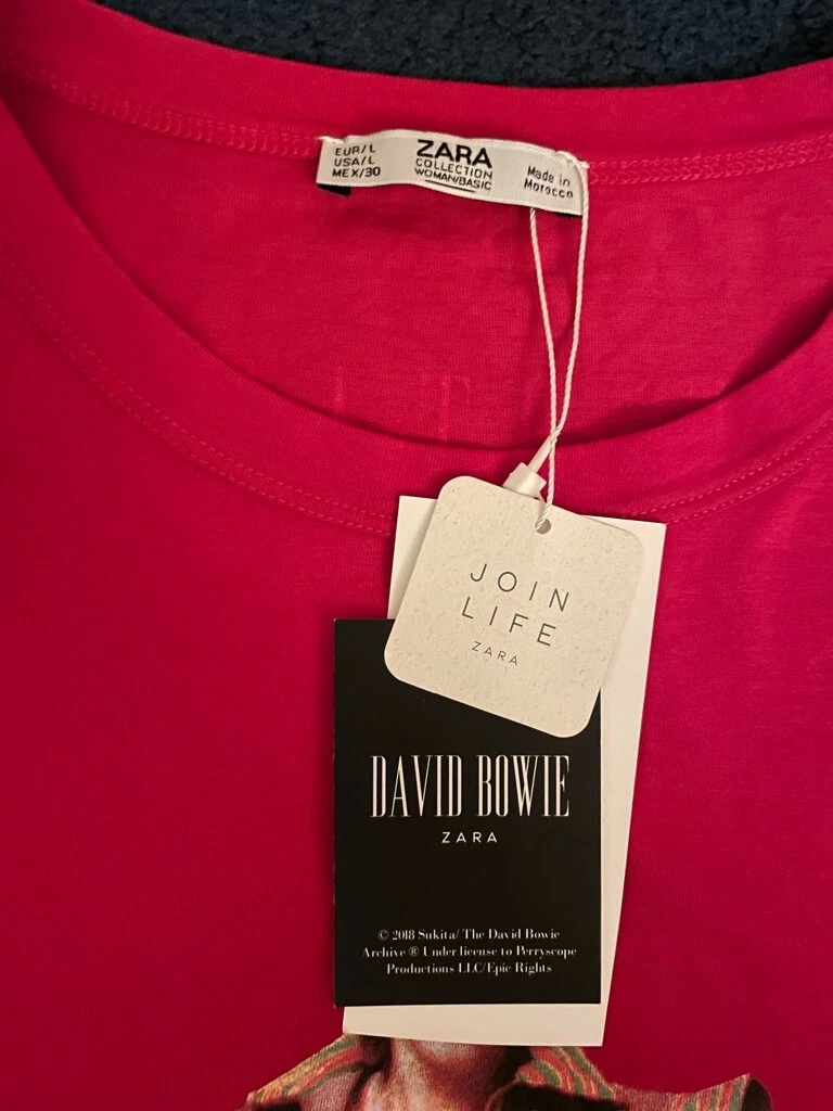 T shirt david bowie zara clearance
