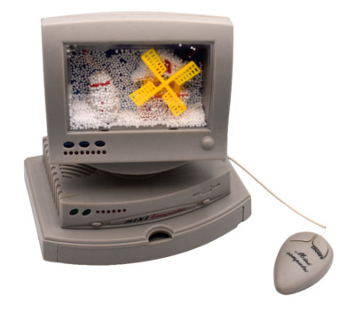 Mini Computer Spielzeug Retro Vintage mit Sound und Licht NO:0099