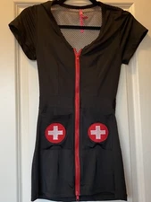 SEXY NURSE COSTUNE HALLOWEEN SEVEN TIL MIDNIGHT XS/S EUC