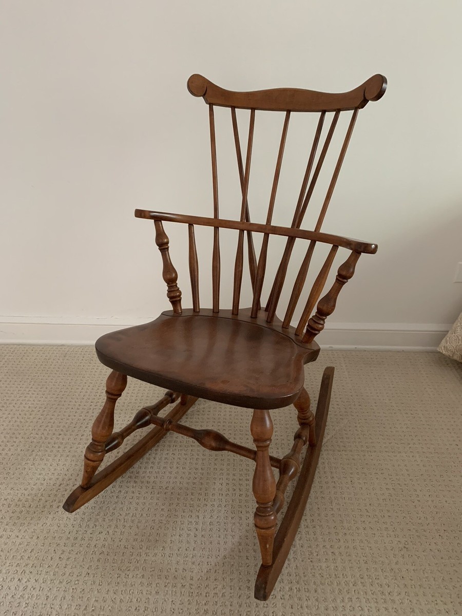 S. Bent & Bros ロッキングチェア アメリカ S. Bent & Bros. Vintage Maple Rocking Chair | eBay